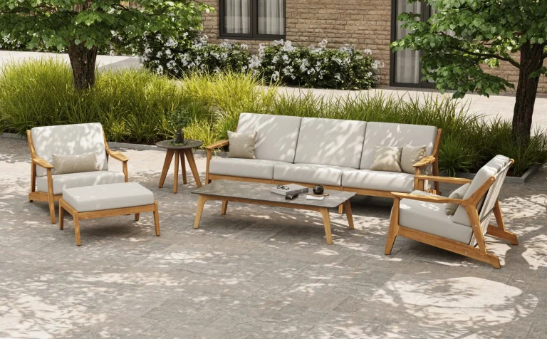 table basse exterieure bois ceramique maxxmora coral