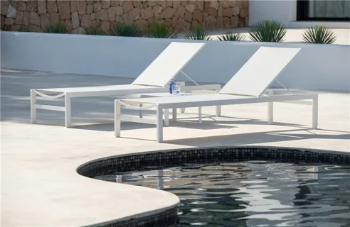 table basse piscine cannes jati kebon aspen