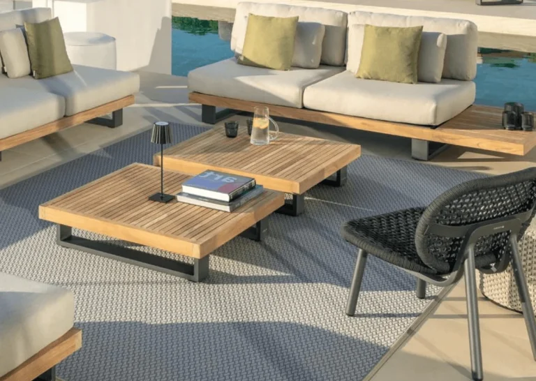 table basse terrasse truro jati kebon