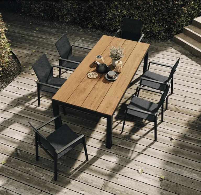 table jardin teck danli jati kebon cannes