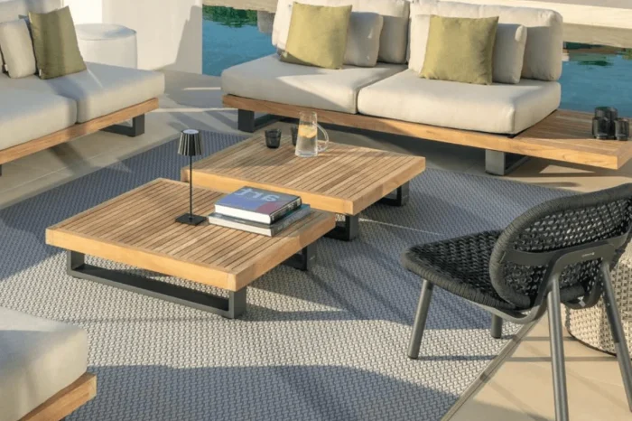 table basse terrasse truro jati kebon